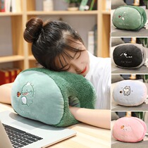 Cartoon Warm Hands Bao Hug Pillow Cushions Plush Cute Winter Warm Hands Meddling Student Classroom Office Afternoon Nap Hand Cover