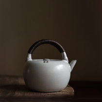 Jingdezhen Fanshantang old rock mud soda glazed pottery pot Xiangyun handmade electric pottery kettle tea set