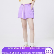 INSNLASIA original side woven flower shorts tide brand mens and womens summer couple casual pants