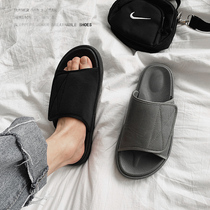 Slippers male thumb valgus big foot back high injured wearing foot swollen fat fattening with adjustable widened rubber shoes home Y1