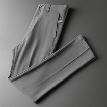 2021 fall casual Western pants mens body small feet Han version Tide Grey Pants Business Men 90% Pants Western Pants