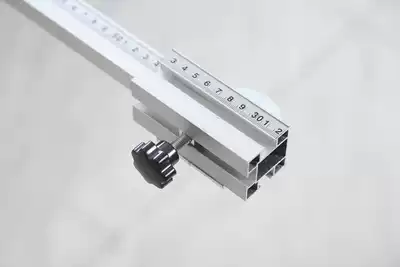 Saw table positioning ruler reversal hinge telescopic push rod folding aluminum alloy backer ruler