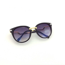 Korean version of retro personality sun glasses female tide 2020 new round face big frame star sunglasses Joker avant-garde glasses
