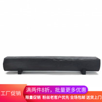 Nordic simple long stool living room bench retro restaurant Cafe round wooden pier black solid wood shoe stool