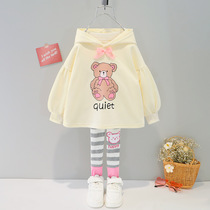 Female baby Autumn suit 2021 new foreign girl Summer Spring Autumn childrens fashion two-piece set 1 a 3 years old