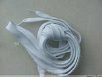 Tuopi shoelaces sports shoelaces White 8mm densely woven strip length 250CM self-service shooting