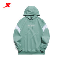 XTEP sports sweater womens 2021 spring new casual loose hooded pullover top 979128930019