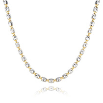 18K gold necklace female male diamond chain color gold chain AU750 rose gold platinum chain atmospheric genuine