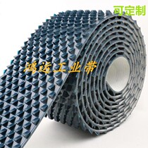 Toothed chisel-free wool bar 8CM thick pulp stop belt deep toothed box girder side tooth plate anti-slip pattern inverted triangular sawtooth