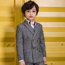 Childrens suit suit suit boys flower girl dress Korean version of middle and Big Boy small suit jacket piano performance suit summer