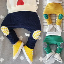Baby beat pants outside wearing spring ladies fall pants 0-1 year and half female baby spring autumn baby boy thin pants male