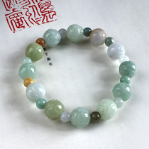 Jade a goods woven red rope bracelet Jade Lotus beads jade beads sweet bracelet hand rope jewelry women handmade