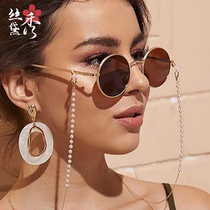 Glasses Chain Female Tide mask Hanging Neck Hanging neck Pearl Glasses Chain Sun Glasses Chain Imitation Pearl Hanging Chain Anti-Loss Rope