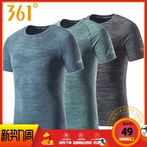 361 Degree Mens short sleeve 2019 summer new running training sports T-shirt quick dry T-shirt breathable 361 men short T