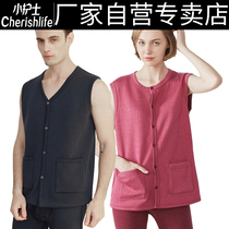 Small nurse middle aged waistcoat female opening warm and thickening thickened elderly Camshoulder vests cardiovert blouses for mens winter