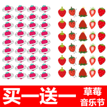 Buy one get one free Strawberry music Festival tattoo stickers Custom face stickers should help long-lasting waterproof men and women tattoo stickers