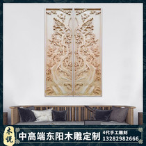 Wood said that Jin Hua Dongyang woodcarving neoclassical ornaments flowers and birds landscapes hand-hollowed Dongyang middle and high-grade wood carving