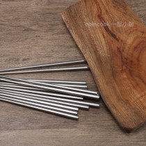 Quality exported to Germany 18 10 medical grade 304 stainless steel square chopsticks hollow insulation non-slip 5 pairs