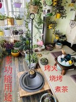 Charcoal heating oven household Japanese oven boiled tea boiled tea hook hanging pot pot carbon furnace tea pot frame