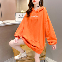 Pregnant woman Autumn winter clothing 2020 new Chauma Rabbit ears Lazy Wind Korea Version Loose with Cap Thinner