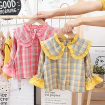 Baby Plaid Shirt 2021 New Children Spring Clothing Children Long Sleeves Blouses Spring Autumn Ocean Spring Autumn Girl Lining Clothes
