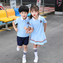 Kindergarten garden clothes summer clothes childrens class clothes summer sports suits cotton performance clothes first grade school uniforms