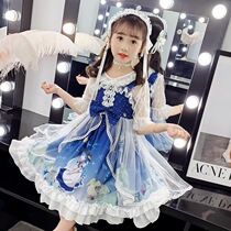 Girls Lolita Princess Dress Summer 2021 New style Little Girl Dress Childrens Dress