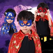 Halloween mask masquerade dress up supplies children adult cartoon shape Superman Iron Man hero blindfold