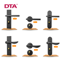 Split lock Indoor wooden door lock Bedroom American simple door lock Black silent household universal indoor door lock