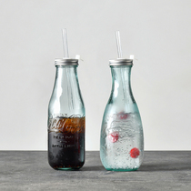 Calle Spain imported Coca-Cola authorized environmental glass Cola Juice drink cup Straw cup Kettle