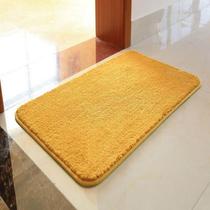 Solid color golden yellow Feng Shui floor mat Orange green non-slip absorbent doormat custom living room large carpet absorbent