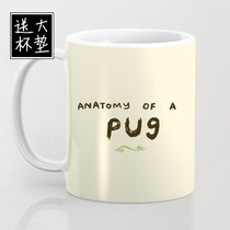 yeap creative literary ceramic mug coffee cup super cute dog body structure full analysis
