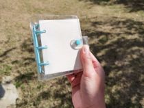 5mm grid mini mini hand ledger portable with 3 holes blank loose-leaf book to sign this notebook with you