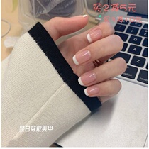 Fa-style medecor bride US nail finished nail patch fake nail wedding yarn photo can be worn with US A sheet detachable