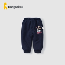 Tongtai autumn and winter New 1-4 years old infants and women Baby out casual pants plus cotton trousers