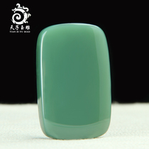 Tiangzi jade carving Xinjiang Hetian Jade safe card male Jade Jade duck egg green pendant Jade Pei Jade brand