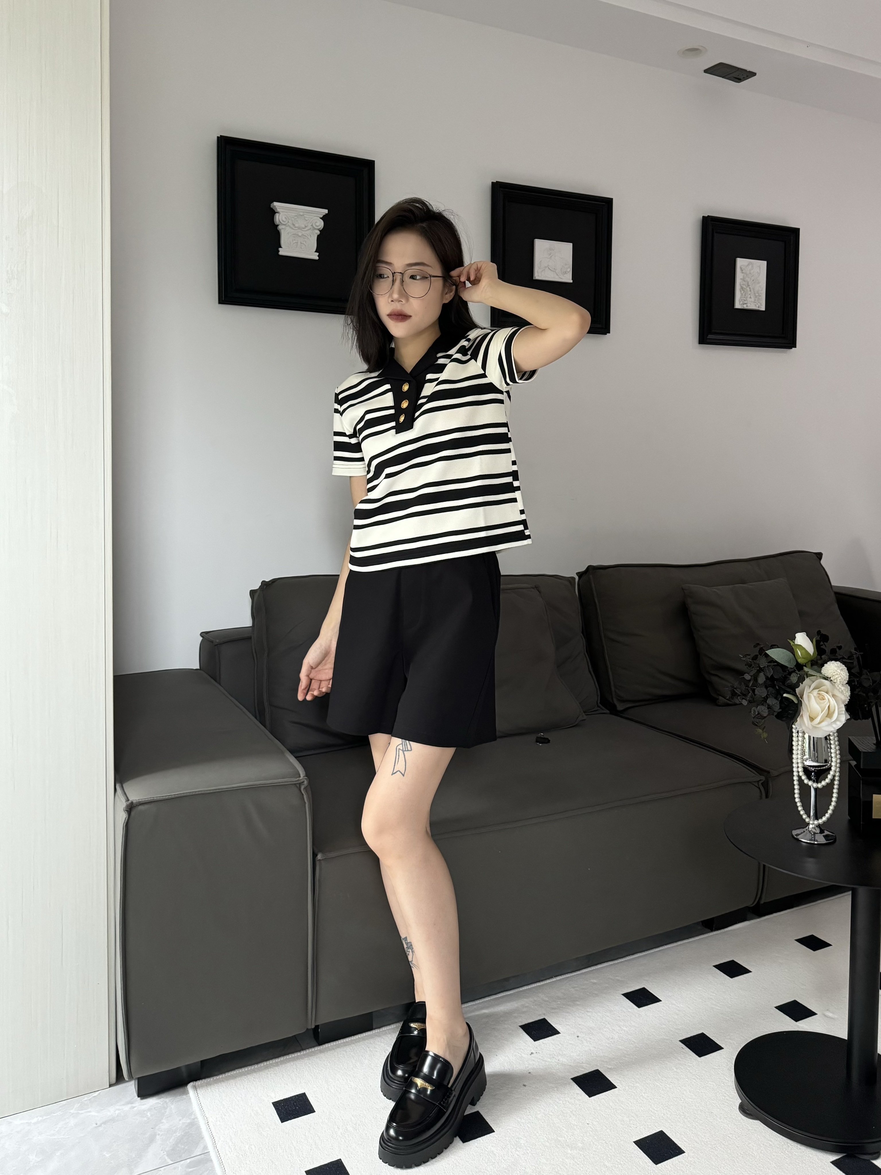 田曦薇同款百丽海鸥乐福鞋2.0 厚底增高设计拉长比例 真皮材质柔软亲肤