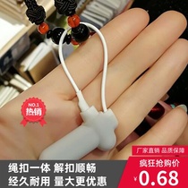 Dianke supermarket new rope anti-theft magnetic buckle sound magnetic hammer clothing luggage hanging buckle hard label 58K pencil buckle