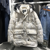 Counter offer promotion ABLE JEANS men down jacket winter thick cold proof hair collar 873001 tide