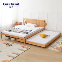 Garland of solid wood children Nordic Beech boys and girls shang xia pu chuang 1 2 m multifunction two bed