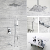Ceiling Ceiling ceiling Ceiling Shower shower sprinkle with double control integrated ultra-thin anti-explosion top spray concealed anti-crash tap