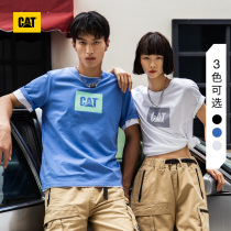 CAT Carter 2021 Summer new T-shirt Male minimalist Yologo Comfortable Breathable Full Cotton Short Sleeve Round T-shirt