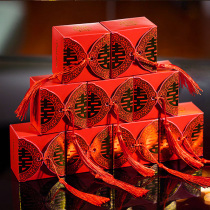 Wedding candy box wedding gift box wedding box candy bag empty box sugar box wedding Chinese wedding cartoon gilding