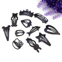 Korean version of simple headwear small black hairclip bbclip edge clip banghai clip hairpin Korean children hair accessory clip