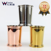 Julipe Day Style Wine Glass Stainless Steel Cocktail Glass Mint Bow Riep MojitoMint Mojito Cup