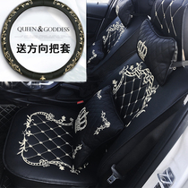 Car Cushions All Season Round with a cloth linen full-pack leather seat cover Volkswagen Jetarang Yipsa Trang.