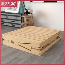 Bed Nap bed Solid wood folding sheets Double bed Wooden simple childrens bed Folding bed Lunch break bed