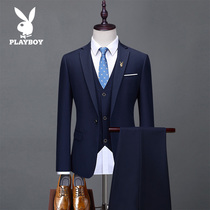 Flower Playboy Western suit Mens career positive dress Casual Groom Wedding bridegroom to wear a small suit jacket