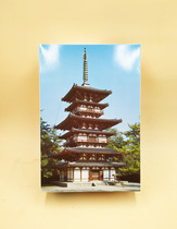 Japan diy hand-assembled tenon structure Fujimi Yasusi Temple East Tower model craft gift ornaments
