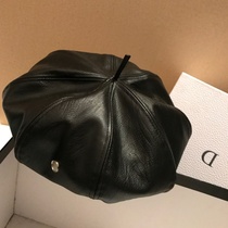 Japanese Autumn Winter Cortex Berets Women Han Edition 100 Hitch Anise Painter Hat Inglén Retro Pumpen Beilei Hat Tide